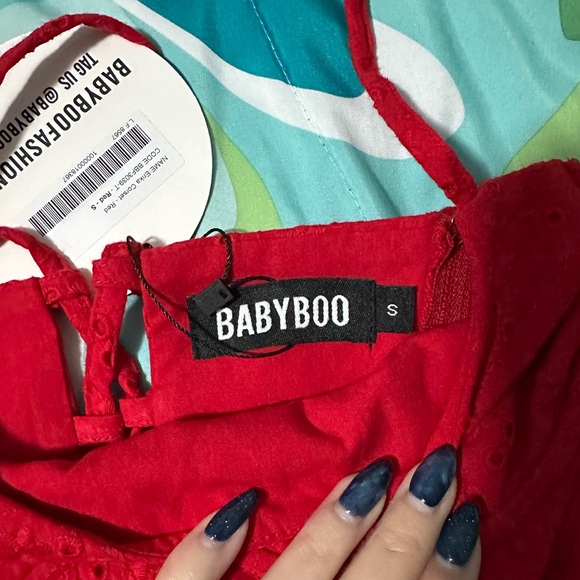 Babyboo Erika Set in Red, size Small - Picture 8 of 11